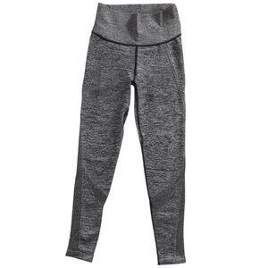 All In Motion Ultra High Waist Gray Black Compression Performance Leggings Med